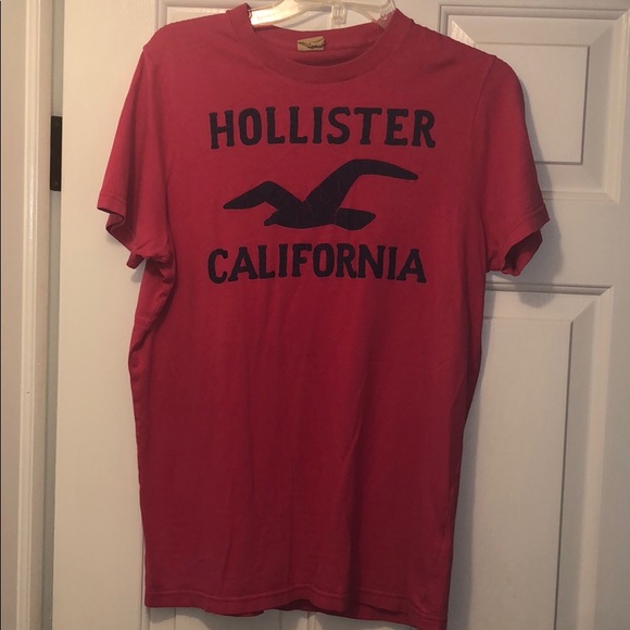 Hollister Other - Hollister size L red and navy short sleeve shirt